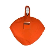 Kurtki i kamizelki sportowe męskie - Poncho Ludowe Poncho Pomarańczowe - miniaturka - grafika 1
