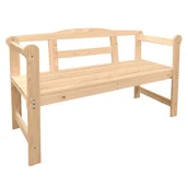 Ławki ogrodowe - Drewniana ławka ogrodowa naturalna M7-G94 - miniaturka - grafika 1