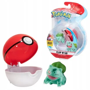 POKEMON Pokemon Figurka Bulbasaur Clip'N'Go Poke Ball 0000045052 - Figurki dla dzieci - miniaturka - grafika 1