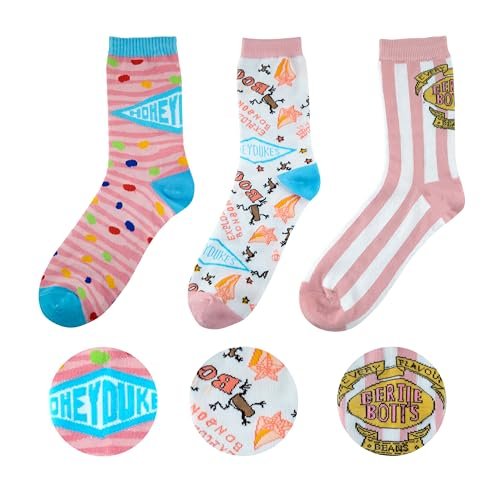 Cinereplicas Harry Potter Honeydukes skarpety 3 sztuki w jednym rozmiarze - oficjalnie licencjonowane