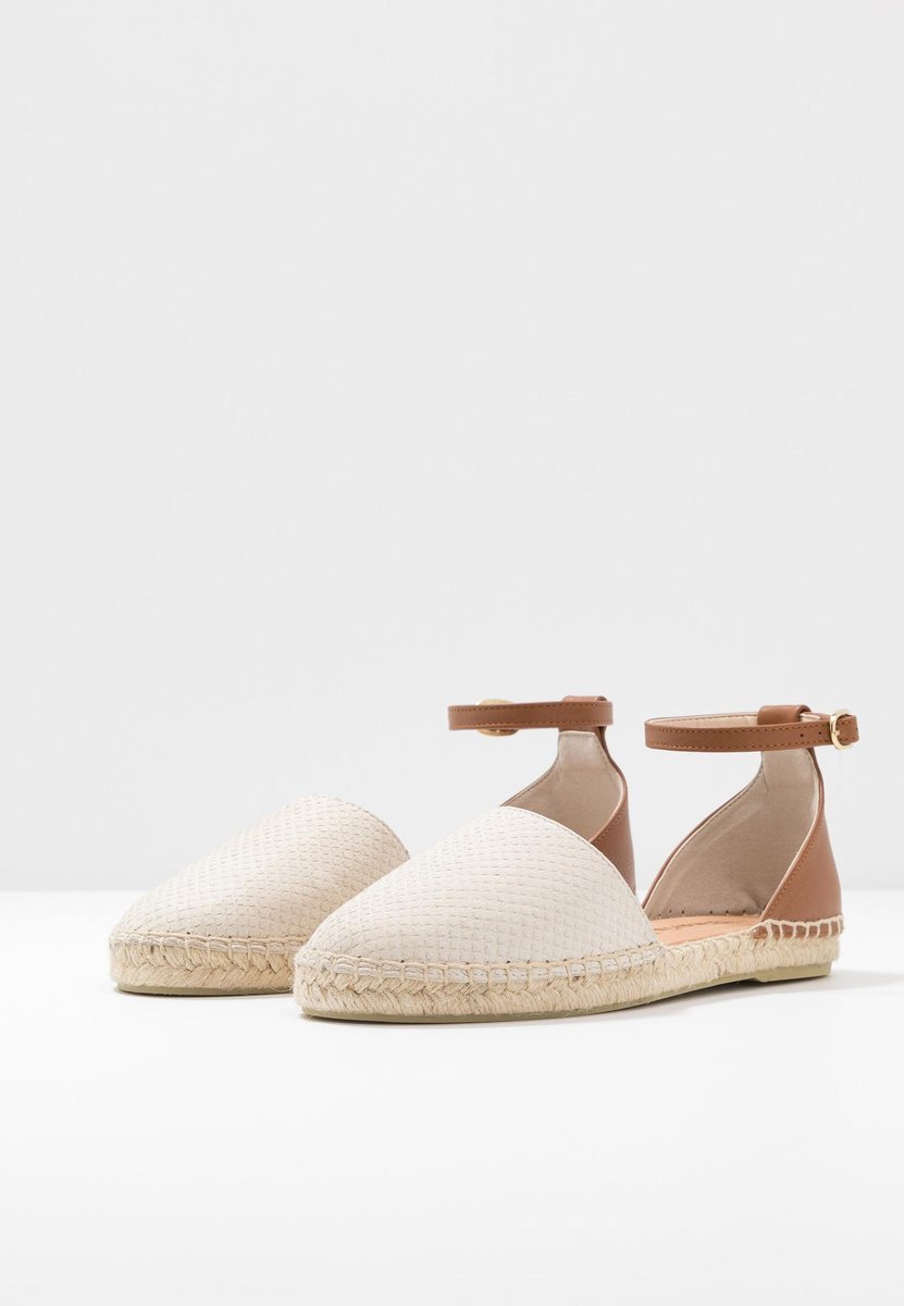 TAMARIS ESPADRYLE DAMSKIE BEŻOWE SKÓRZANE Z PASKIEM 39 24CA