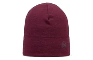 Czapki i chusty sportowe męskie - BUFF Czapka do biegania MIDWEIGHT MERINO BEANIE melange tourmaline - miniaturka - grafika 1