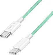 Kable USB - LogiLink USB-C 1.5m w nylonowym oplocie zielony - miniaturka - grafika 1