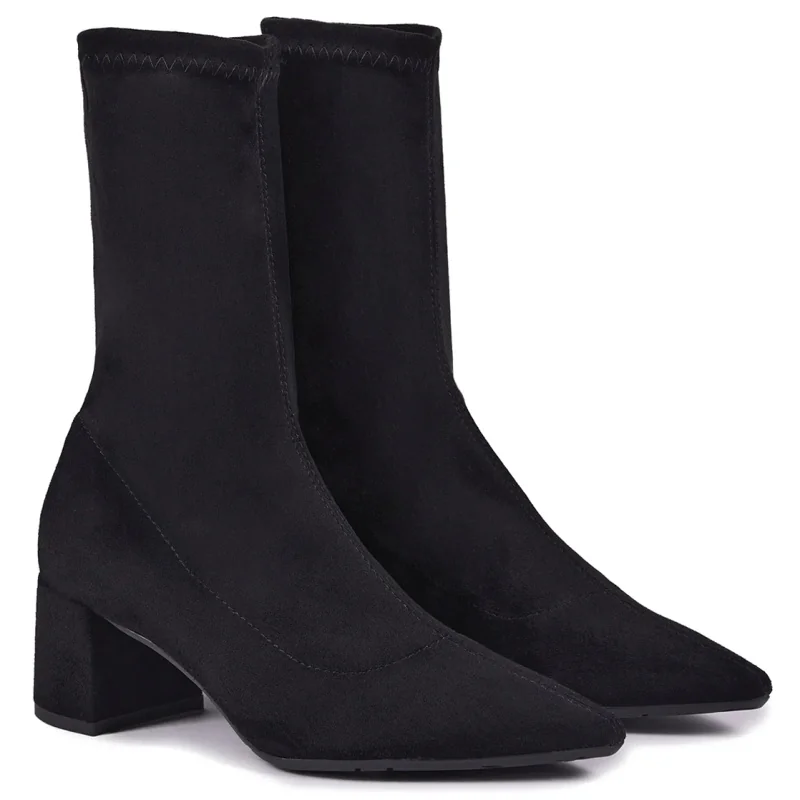 Botki damskie skarpetkowe Ryłko C5VI6_T_ _WL5F BLACK R.39