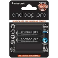 Ładowarki i akumulatory - Panasonic Eneloop Pro BK-3HCDE/2BE AA 2500mAh 2szt (156615) - miniaturka - grafika 1
