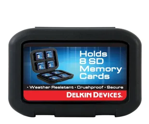 Delkin Devices Weather Resistant Case for 8 SD cards - Paski, szelki, uprzęże foto - miniaturka - grafika 1