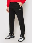 Spodnie męskie - Armani EA7 Emporio Spodnie dresowe 8NPP51 PJ05Z 1200 Czarny Regular Fit - miniaturka - grafika 1