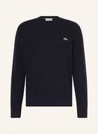 Swetry męskie - Lacoste Sweter blau - LACOSTE - miniaturka - grafika 1