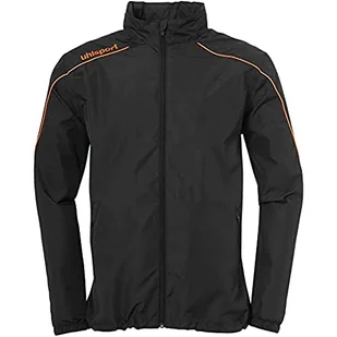 Uhlsport Stream 22 kurtka męska na każdą pogodę, czarna/fluorescencyjna pomarańczowa, XXXL - Kurtki męskie - miniaturka - grafika 1