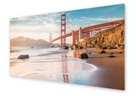 Dekoracje domu - Panel kuchenny HOMEPRINT Most Golden Gate Bridge 125x50 cm - miniaturka - grafika 1