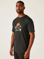 Koszulki sportowe męskie - Regatta Koszulka funkcyjna "Fingal Stretch" w kolorze czarnym - miniaturka - grafika 1