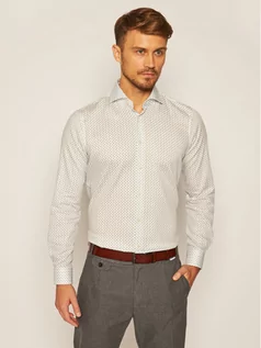 Koszule męskie - Strellson Koszula Sereno 30023153 Biały Slim Fit - grafika 1