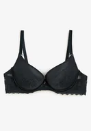 Biustonosze - Ciemnozielony Biustonosz Push-Up z Koronką Alorive - miniaturka - grafika 1