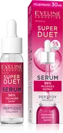 Serum do twarzy - Eveline Super Duet Serum z Kompleksem Peptydów i Kolagenu 30ml - miniaturka - grafika 1