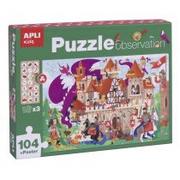 Puzzle - Apli Kids Puzzle obserwacyjne Kids - Zamek 104 el.5+ - miniaturka - grafika 1