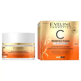 Eveline Cosmetics Cosmetics C-Perfection silnie rewitalizujący krem przeciwzmarszczkowy 40+ 50ml 64285-uniw - Kremy do twarzy - miniaturka - grafika 1
