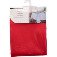 Obrusy i serwetki - Obrus płatek śniegu czerwony 220 x 150 cm - miniaturka - grafika 1