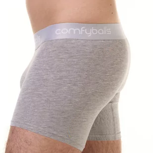 COMFYBALLS bokserki meskie LONG COMFYCELL grey melange - Majtki męskie - miniaturka - grafika 2
