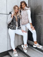 Kamizelki damskie - Pikowana kamizelka damska OLIVE BRANCH czarna Dstreet TY3816-XXL - miniaturka - grafika 1