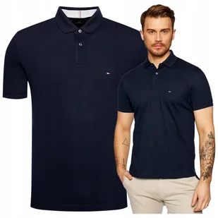 TOMMY HILFIGER granatowa polowka meska koszulka polo meska PREMIUM TOMMY HILFIGER granatowa polowka meska koszulka polo meska PREMIUM r.S - Koszulki męskie - miniaturka - grafika 1