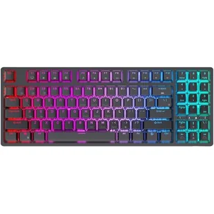 Klawiatura mechaniczna Royal Kludge RK92 RGB, Red switch (czarna) - Klawiatury - miniaturka - grafika 1
