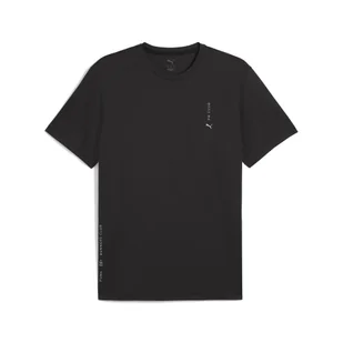Męska koszulka do biegania z grafiką PUMA Black - Koszulki sportowe męskie - miniaturka - grafika 1