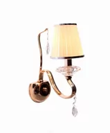Lampy sufitowe - Lumina Deco Deco LAMPA ŚCIENNA KINKIET KRYSZTAŁOWY ZŁOTY FINEZZIA W1 - miniaturka - grafika 1