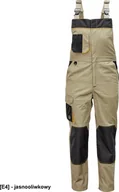 Odzież robocza - CERVA CREMORNE ogrodniczki - męskie ogrodniczki robocze, wytrzymała tkanina bawełnianiana, 60% bawełna, 40% poliester - jasnooliwkowy 46 - miniaturka - grafika 1