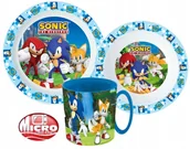 Zestawy naczyń dla dzieci - SONIC zestaw śniadaniowy miska kubek - miniaturka - grafika 1