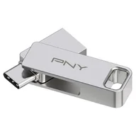 Pendrive - PNY Duo Link 128GB USB 3.2 Typ C / USB 3.2 Srebrny P-FDI128DULINKTYC-GE - miniaturka - grafika 1