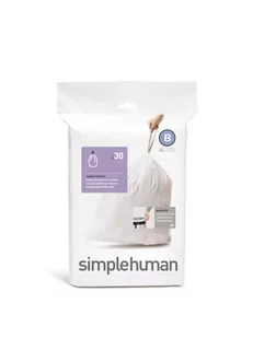Worki na śmieci SIMPLEHUMAN, 6 l, 30 szt., białe - Worki na śmieci - miniaturka - grafika 1