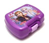 Zestawy naczyń dla dzieci - Śniadaniówka Kraina Lodu Z Zaciskiem. Fioletowa - miniaturka - grafika 1
