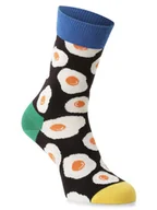 Skarpetki damskie - Happy Socks - skarpety z drobnej dzianiny, czarny|wielokolorowy - miniaturka - grafika 1