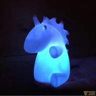 Lampy stojące - Lampka nocna - JEDNOROŻEC - Niebieski - Dziecko - Bateria - 9x9,5x13,5cm - 90g - miniaturka - grafika 1