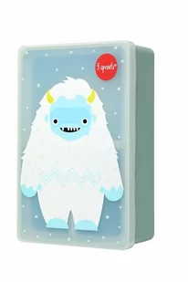 3 Sprouts Lunchbox Premium Silikon Yeti Mint - Zestawy naczyń dla dzieci - miniaturka - grafika 1