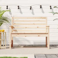 Ławki ogrodowe - vidaXL Ławka ogrodowa, 109x48x91,5 cm, lite drewno sosnowe - miniaturka - grafika 1