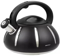 Czajniki na gaz - Klasyczny czarny czajnik ze stali nierdzewnej 2,4L K9-S27 - miniaturka - grafika 1
