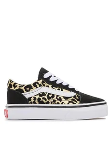 Vans Tenisówki Old Skool VN0A7Q5FABS1 Czarny - Buty dla dziewczynek - miniaturka - grafika 1