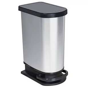 Rotho Kosz na śmieci z pedałem Paso, 50 L, stal nierdzewna, 1016110264 Wegter (526738) - Kosze na śmieci - miniaturka - grafika 1