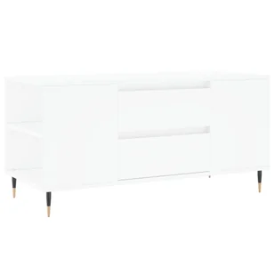 vidaXL Stolik kawowy biały 102x44,5x50 cm materiał drewnopochodny - Ławy i stoliki kawowe vidaXL Stolik kawowy biały 102x44,5x50 cm materiał drewnopochodny - Ławy i stoliki kawowe - miniaturka - grafika 1