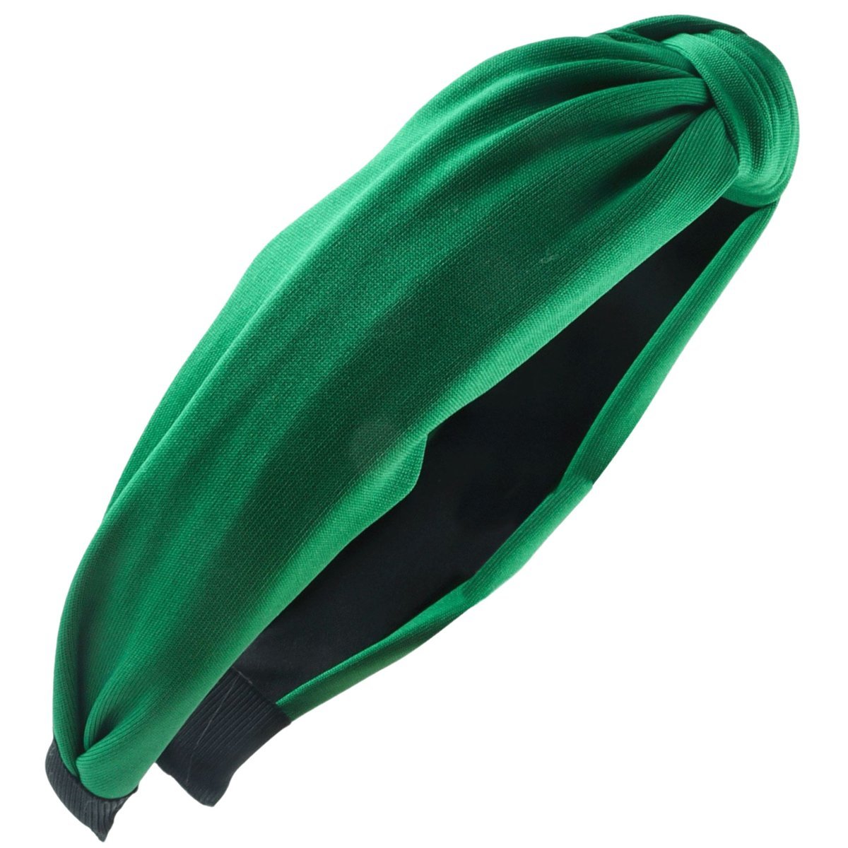 Opaska do Włosów Zielona Szeroka na Głowę Klasyczna z Supłem Lekka Wygodna