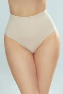 Komplety bielizny - Stringi damskie modelujące z wysokim stanem Vektra Eldar beżowe  XL - miniaturka - grafika 1