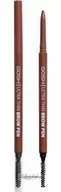Akcesoria i kosmetyki do stylizacji brwi - GOSH - Ultra Thin Brow Pencil - Wodoodporna kredka do brwi - 0.09 g - 001 BROWN - miniaturka - grafika 1