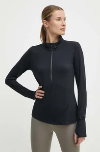 Under Armour bluza do biegania Qualifier Run 1 kolor czarny gładka - Bluzy damskie - miniaturka - grafika 1