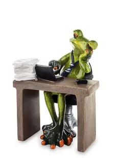 Figurka ART-POL Żaba pracownik, 14x10,5x10 cm - Figurki dekoracyjne - miniaturka - grafika 1