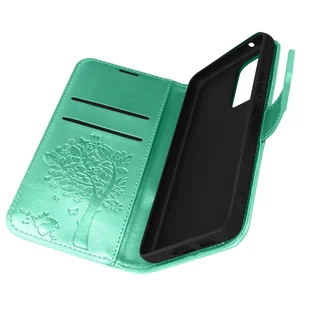 Etui Folio Samsung Galaxy A53 5G Video Support Drzewo Mandali Forcell Zielone - Etui i futerały do telefonów - miniaturka - grafika 1