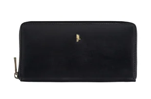 PUCCINI skórzany portfel damski na suwak MU1962 czarny 1962 - Portfele - miniaturka - grafika 1