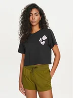 Koszulki i topy damskie - The North Face T-Shirt NF0A87FJ Czarny Regular Fit - miniaturka - grafika 1