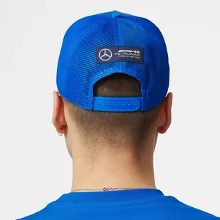 Czapka męska baseballowa George Russell Trucker blue Mercedes AMG F1 2023 - Baseball, krykiet, palant - miniaturka - grafika 4