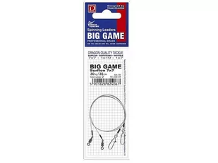 Dragon Przypon Surflon 7x7 Big Game 30kg 80cm - Inne akcesoria dla wędkarzy - miniaturka - grafika 1